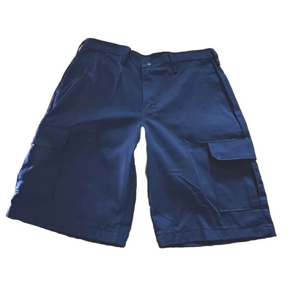 Red‎ Kap Men's Black Cargo Shorts  34 x 12 Work Shorts Uniform NWT - Picture 2 of 7